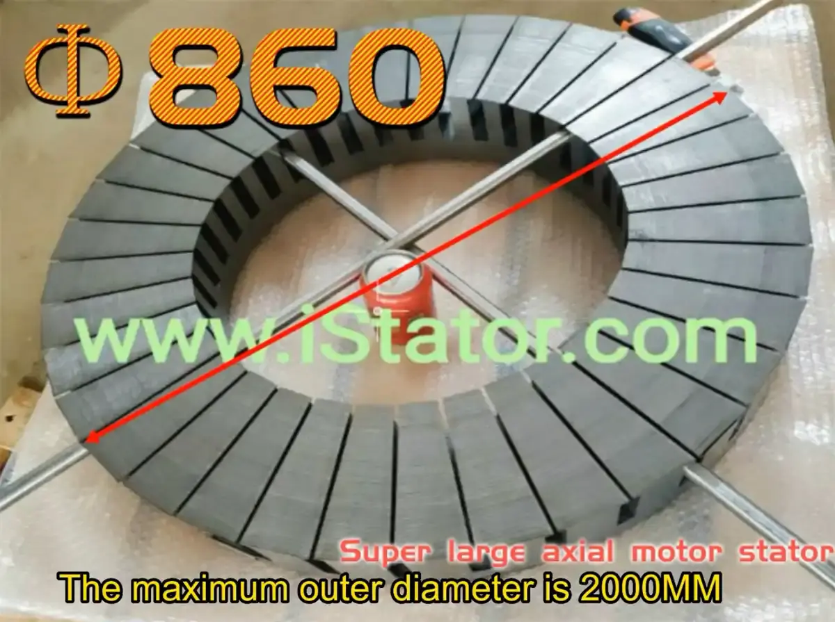 Recherche et tests de performances de la technologie de pile de stratification de stator à flux axial pour les grandes éoliennes