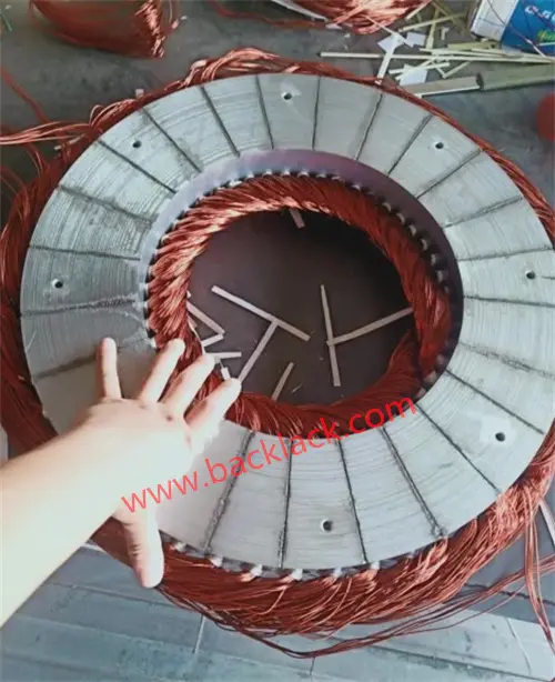 Research and Performance Testing of Axial Flux Stator Lamination Stacking Technology For Large Wind Turbines